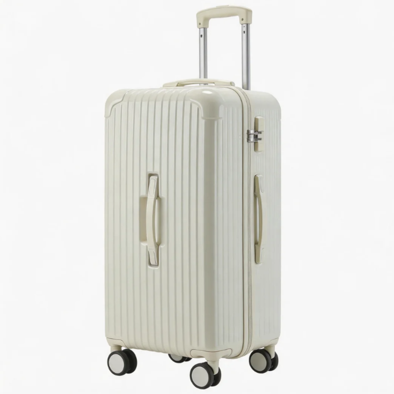 Large Capacity Durable Suitcase – Sports Thickened (White) (TR-HARD-0043)