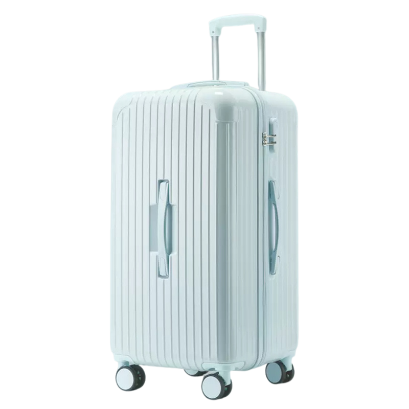 Spinner Wheel Luggage – Large Capacity, Sturdy & Durable Travel Suitcase (Light Blue – Sports Thickened Edition) (TR-HARD-0046)