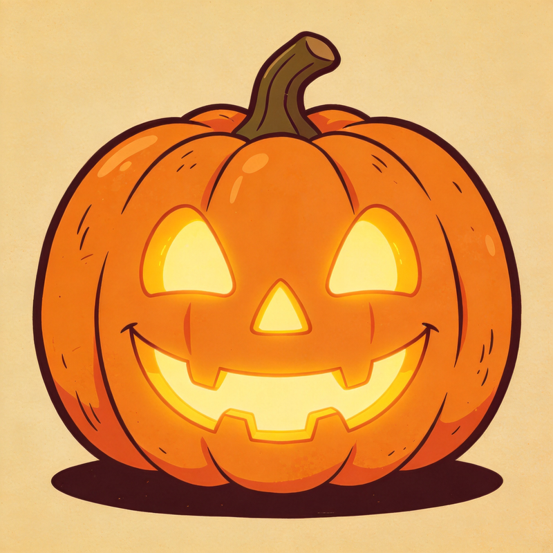 Glowing Grin Jack Mahjongg Mat – Classic Jack‑o’‑Lantern Halloween Decor (MJ-MT-HW-0015)
