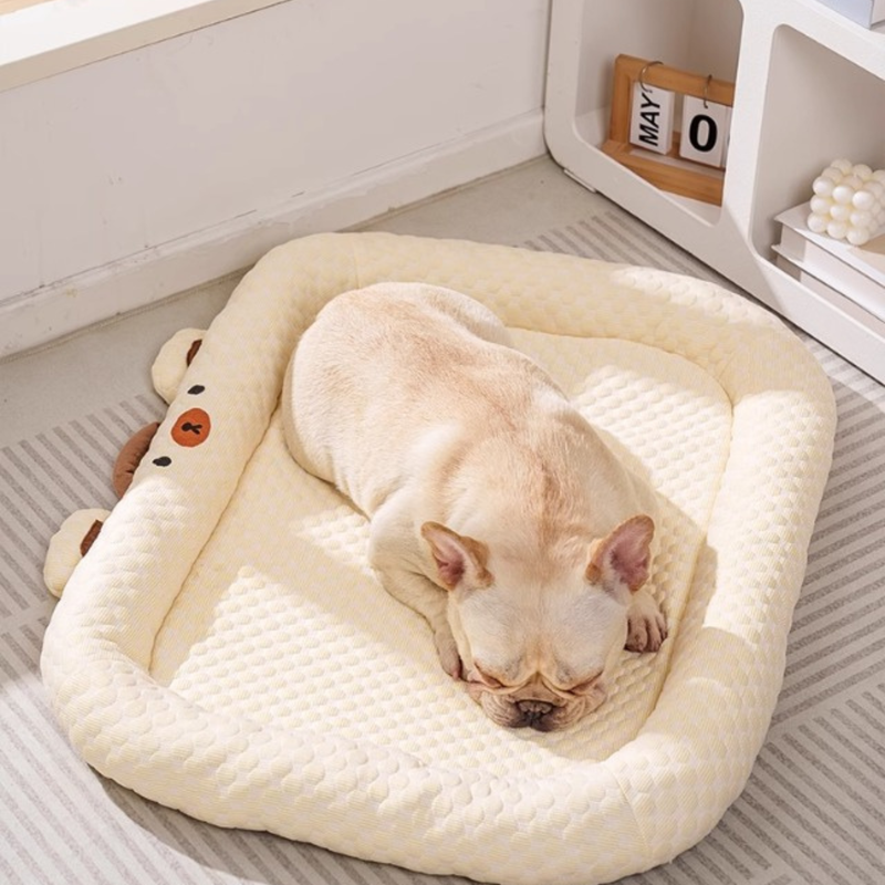 Cartoon Bear Cooling Pet Mat – Breathable Summer Cool, Gentle on Pets (PB-BS-0008)