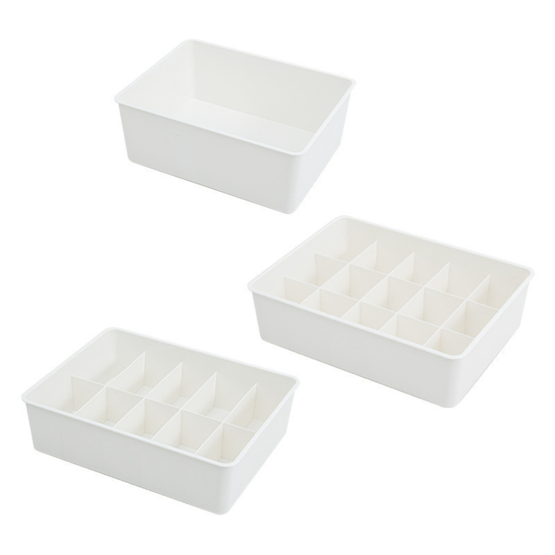 Underwear Organizer Box | Drawer-Style 3-in-1 Storage for Bras, Socks & Panties (HS-BO-0002)