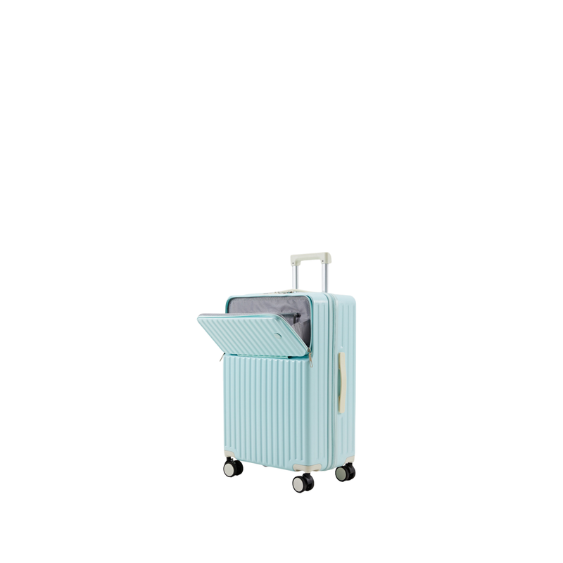 New Large Capacity Suitcase – Spinner Wheels (Aqua Blue) (TR-HARD-0084)