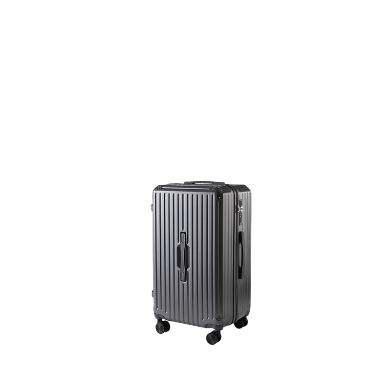 Large Capacity Durable Thickened Luggage – Anti-Burst Zipper & Spinner Wheels Travel Suitcase (Mineral Rock Gray) (TR-HARD-0018)