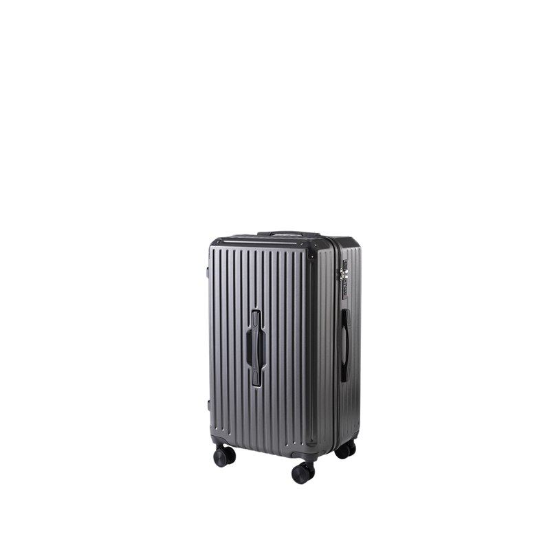 Large Capacity Durable Thickened Luggage – Anti-Burst Zipper & Spinner Wheels Travel Suitcase (Mineral Rock Gray) (TR-HARD-0018)