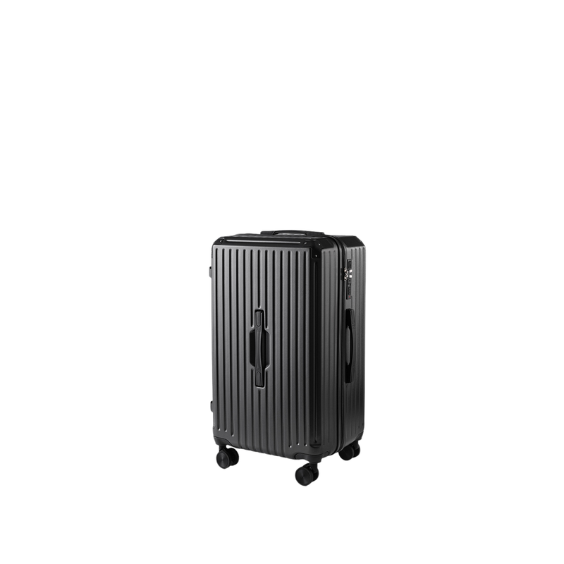 Large Capacity Durable Thickened Luggage – Anti-Burst Zipper & Spinner Wheels Travel Suitcase (Starry Black) (TR-HARD-0017)
