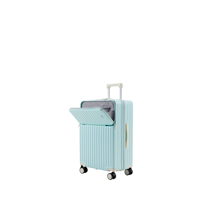 New Large Capacity Suitcase – Spinner Wheels (Aqua Blue) (TR-HARD-0084)