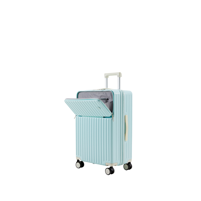 New Large Capacity Suitcase – Spinner Wheels (Aqua Blue) (TR-HARD-0084)
