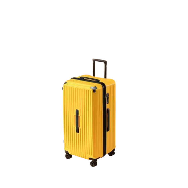 Large Capacity Durable Suitcase – Spinner Wheels (Lemon Yellow) (TR-HARD-0036)