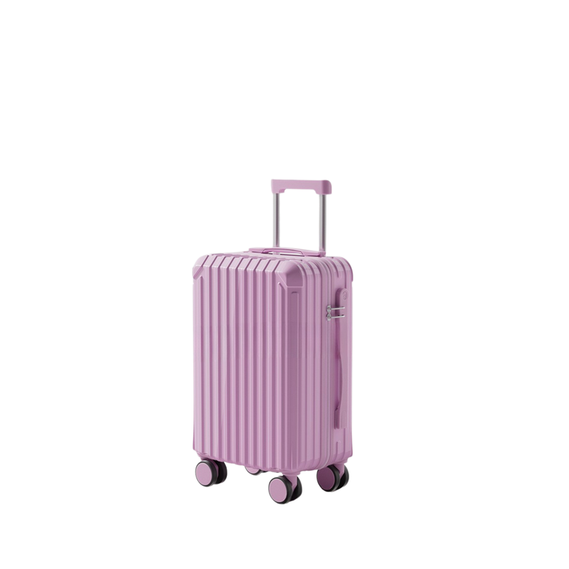 Candy Color Multifunctional Suitcase – Cup Holder & USB (Pink) (TR-HARD-0069)
