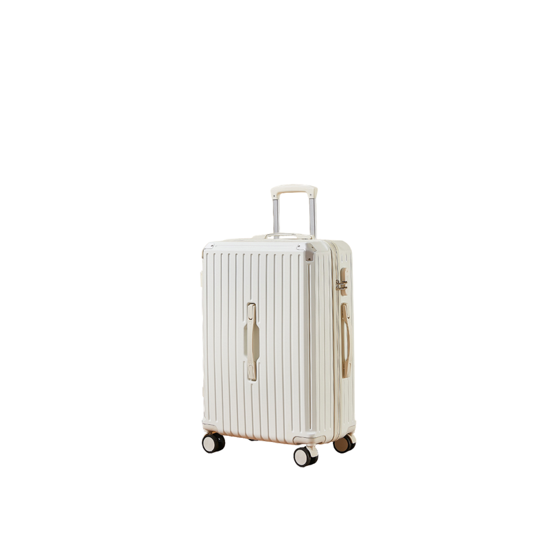 Multifunctional Suitcase – Anti-Collision, Multi-Function Handle (Cream White) (TR-HARD-0056)