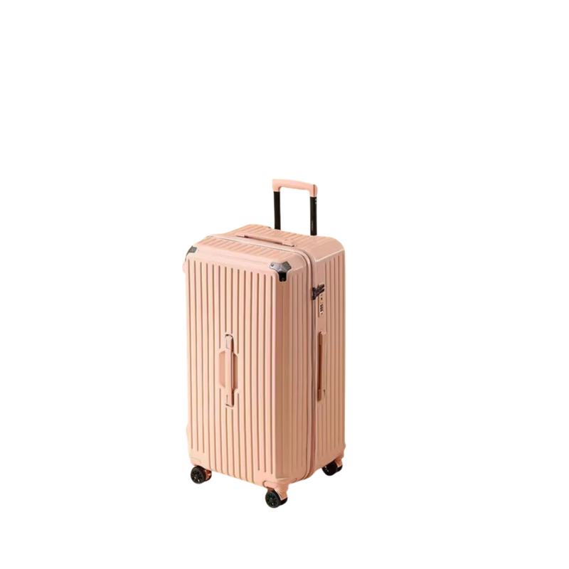 Large Capacity Durable Suitcase – Spinner Wheels (Cornelian Pink) (TR-HARD-0034)