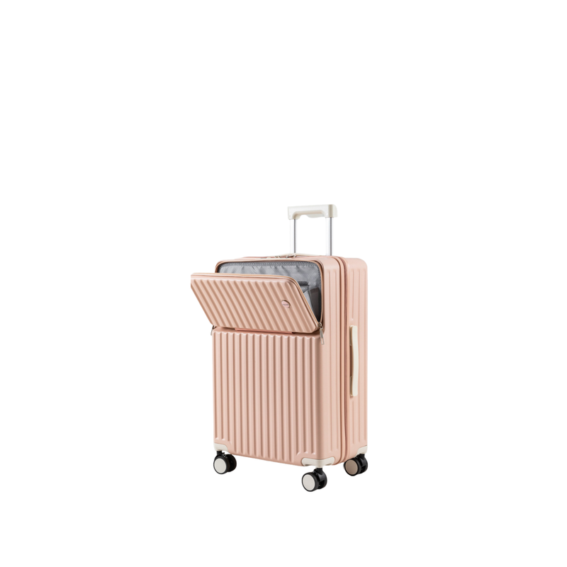 New Large Capacity Suitcase – Spinner Wheels (Dogwood Pink) (TR-HARD-0085)