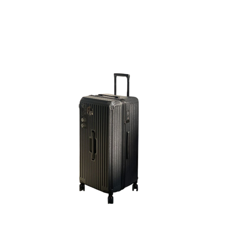 Large Capacity Durable Suitcase – Spinner Wheels (Premium Black) (TR-HARD-0033)