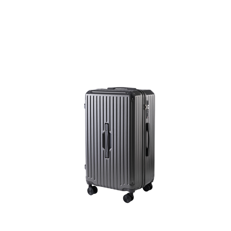Large Capacity Durable Thickened Luggage – Anti-Burst Zipper & Spinner Wheels Travel Suitcase (Mineral Rock Gray) (TR-HARD-0018)