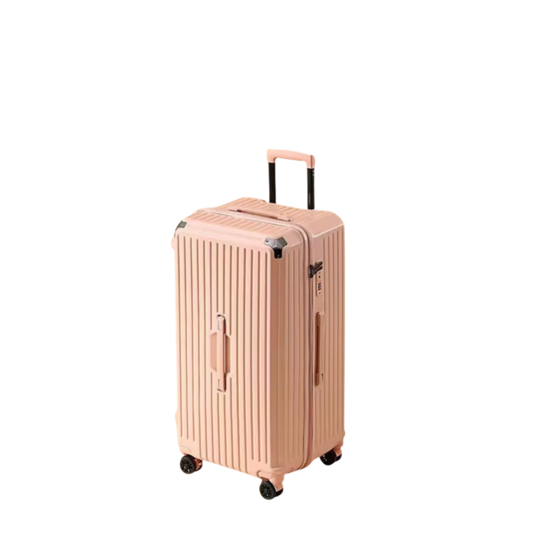Large Capacity Durable Suitcase – Spinner Wheels (Cornelian Pink) (TR-HARD-0034)