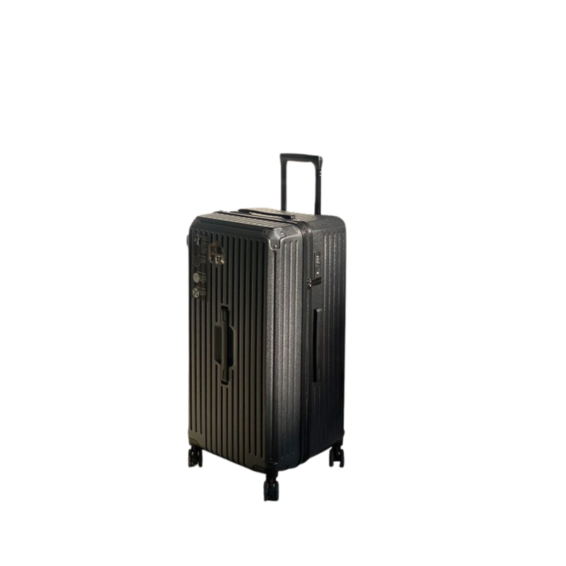 Large Capacity Durable Suitcase – Spinner Wheels (Premium Black) (TR-HARD-0033)