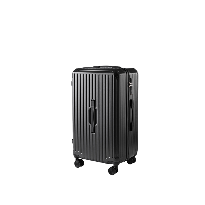 Large Capacity Durable Thickened Luggage – Anti-Burst Zipper & Spinner Wheels Travel Suitcase (Starry Black) (TR-HARD-0017)