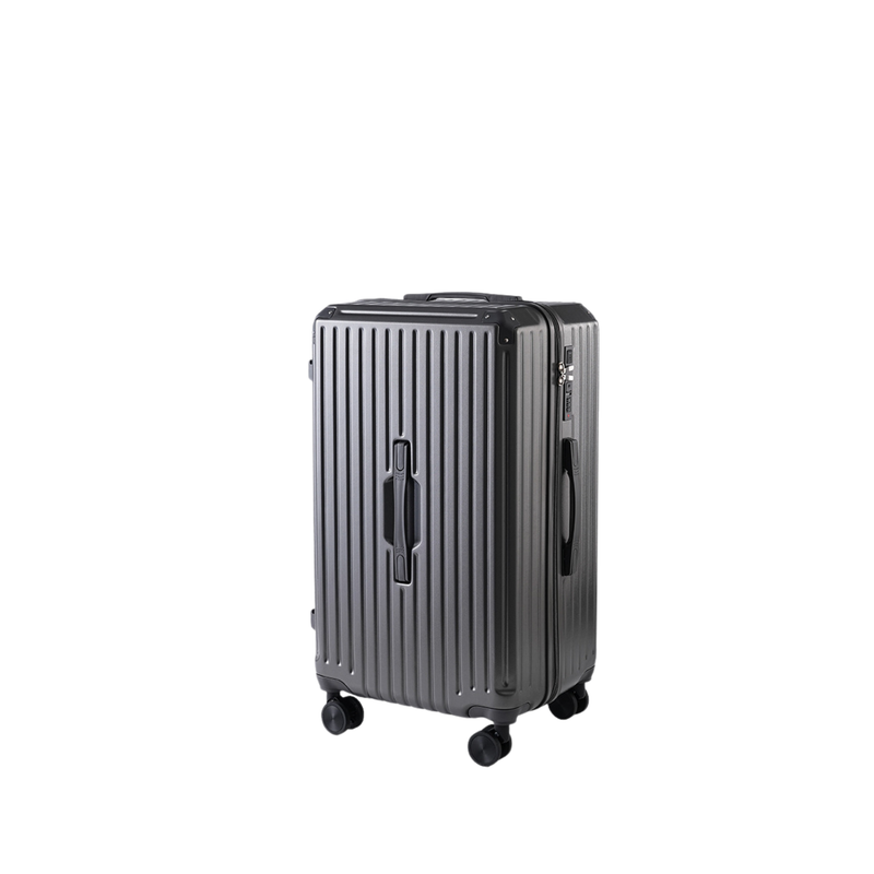 Large Capacity Durable Thickened Luggage – Anti-Burst Zipper & Spinner Wheels Travel Suitcase (Mineral Rock Gray) (TR-HARD-0018)