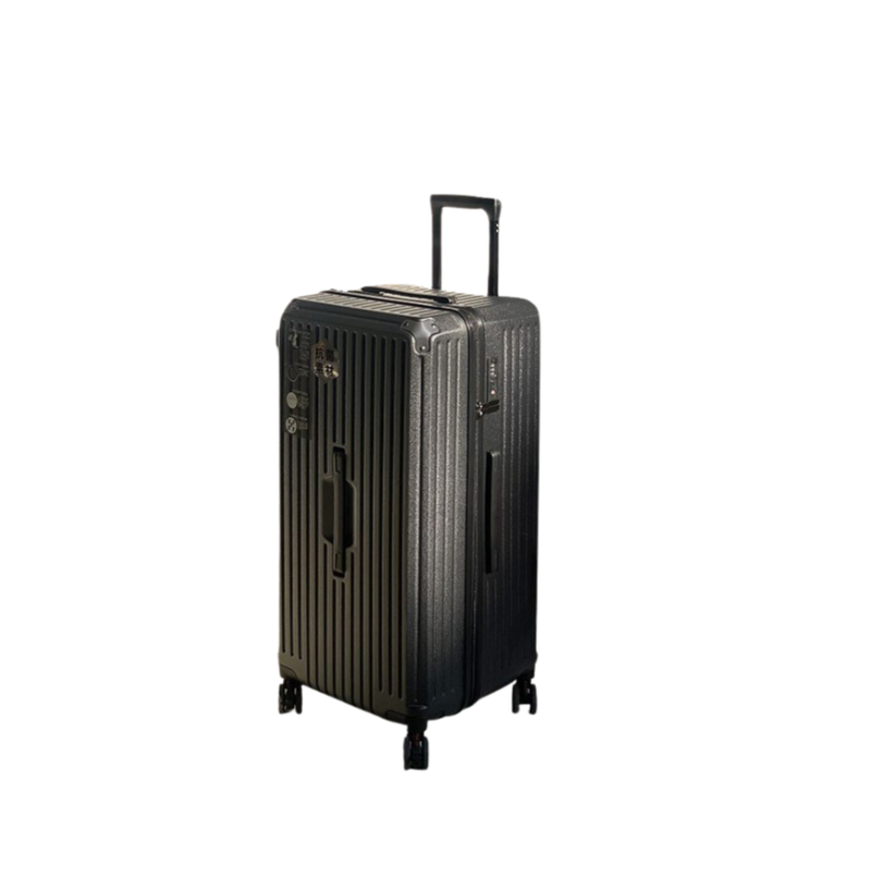 Large Capacity Durable Suitcase – Spinner Wheels (Premium Black) (TR-HARD-0033)