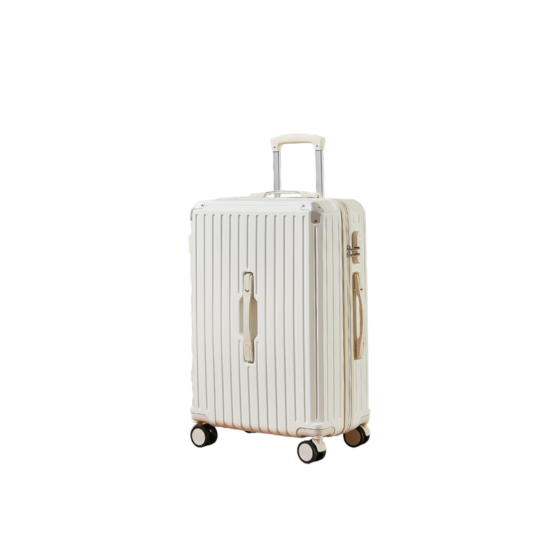 Multifunctional Suitcase – Anti-Collision, Multi-Function Handle (Cream White) (TR-HARD-0056)