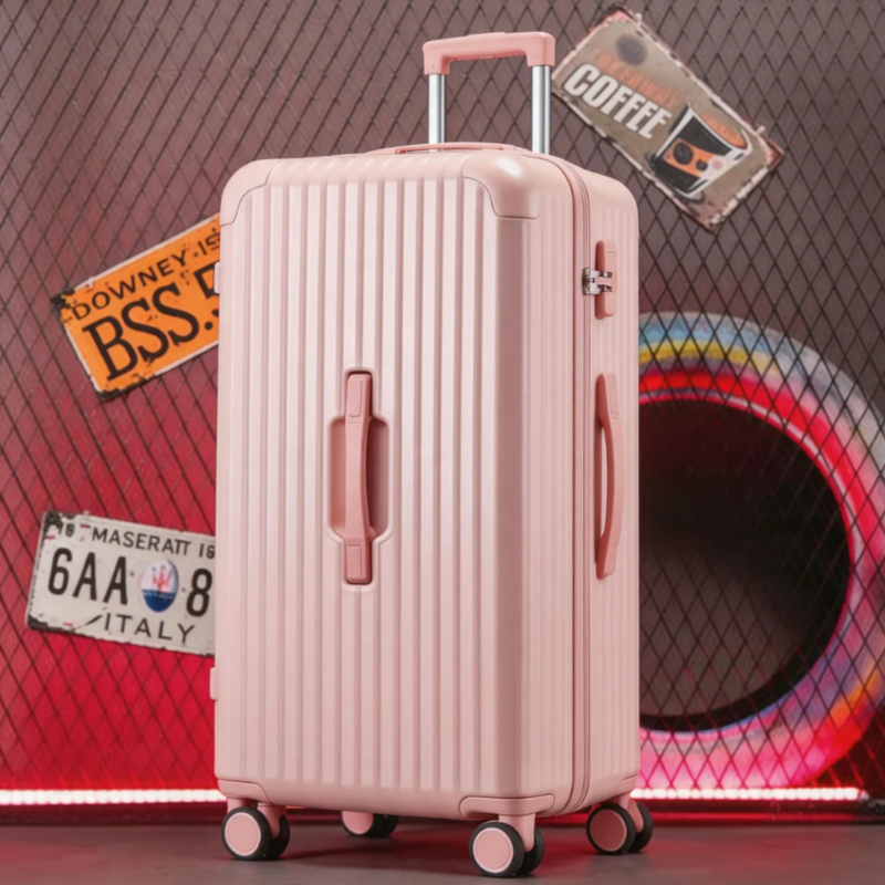 Large Capacity Durable Suitcase – Sports Thickened (Lotus Pink) (TR-HARD-0045)