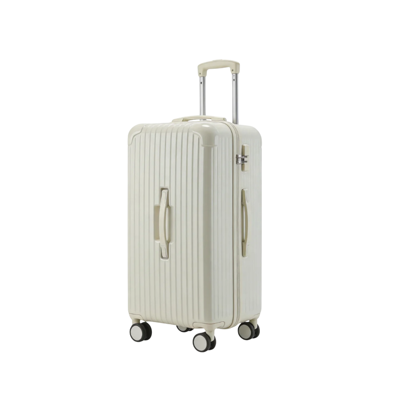 Large Capacity Durable Suitcase – Sports Thickened (White) (TR-HARD-0043)