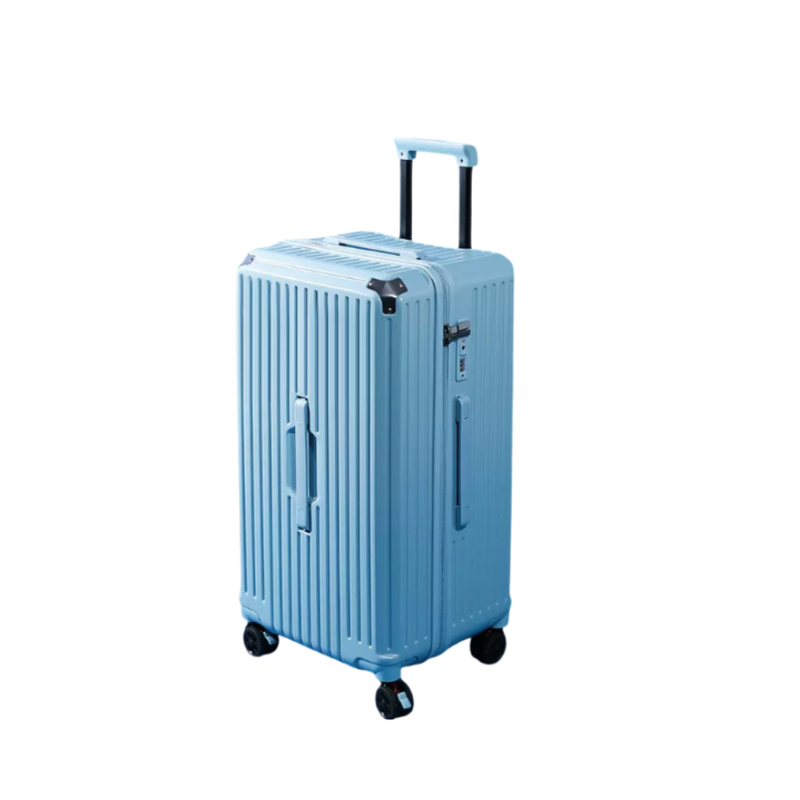 Large Capacity Durable Suitcase – Spinner Wheels (Glacier Blue) (TR-HARD-0037)