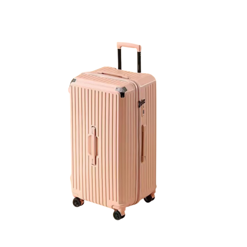 Large Capacity Durable Suitcase – Spinner Wheels (Cornelian Pink) (TR-HARD-0034)