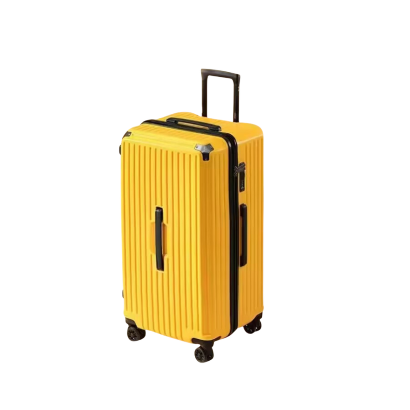 Large Capacity Durable Suitcase – Spinner Wheels (Lemon Yellow) (TR-HARD-0036)
