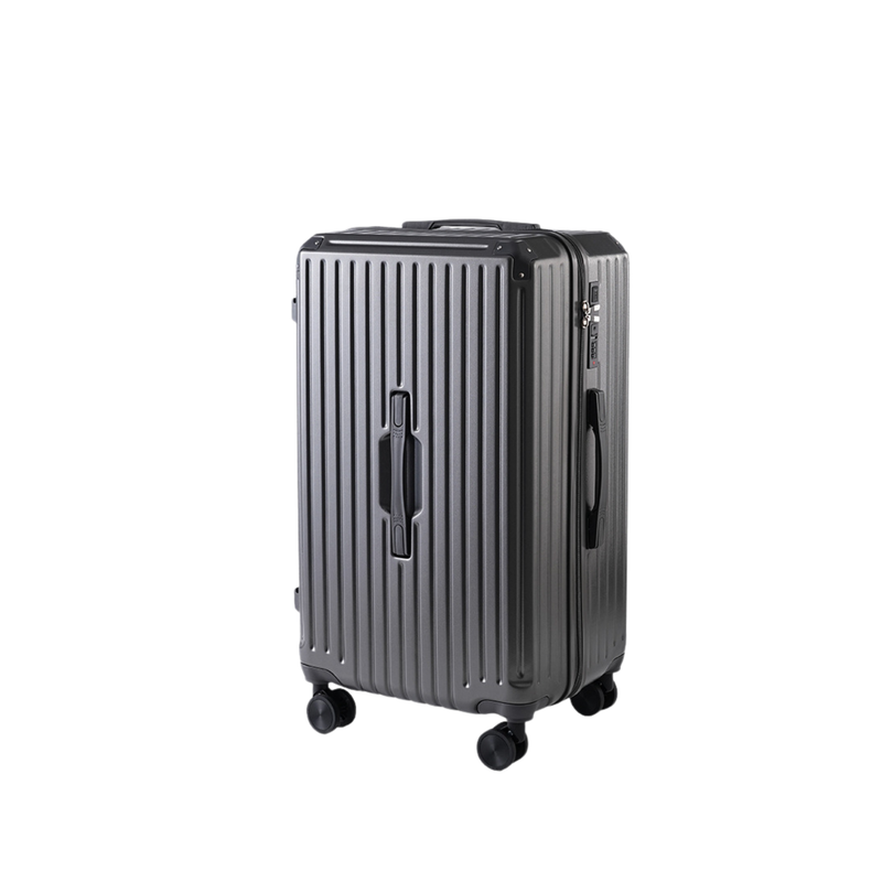 Large Capacity Durable Thickened Luggage – Anti-Burst Zipper & Spinner Wheels Travel Suitcase (Mineral Rock Gray) (TR-HARD-0018)