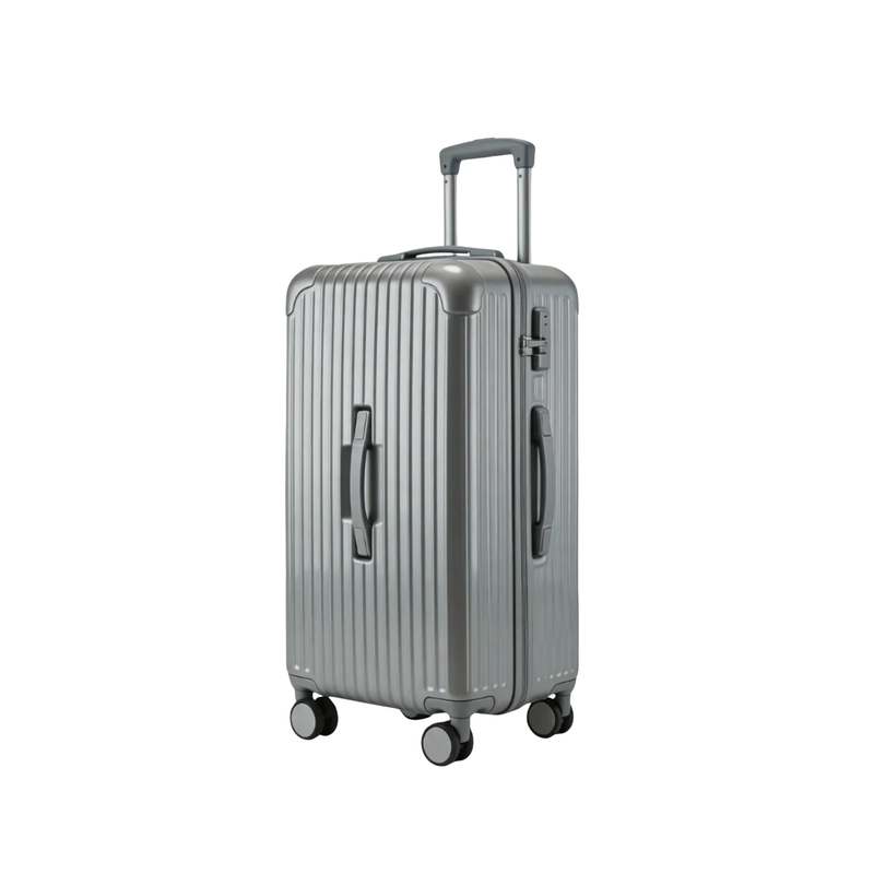 Large Capacity Durable Suitcase – Sports Thickened (Silver) (TR-HARD-0044)