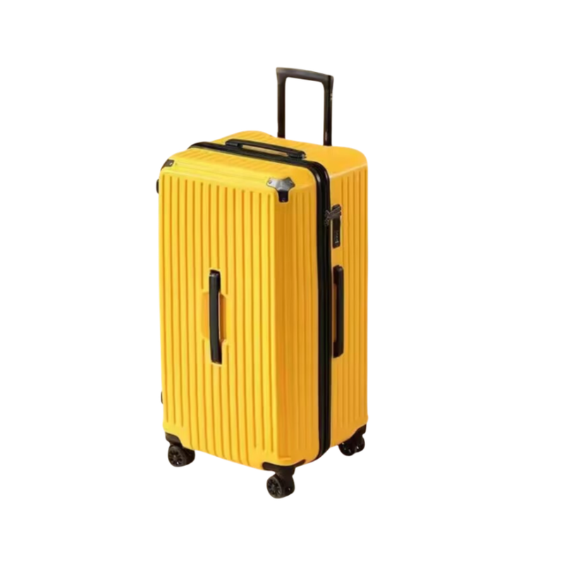 Large Capacity Durable Suitcase – Spinner Wheels (Lemon Yellow) (TR-HARD-0036)