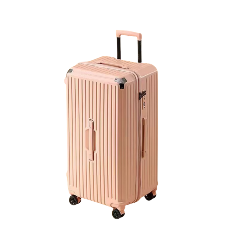 Large Capacity Durable Suitcase – Spinner Wheels (Cornelian Pink) (TR-HARD-0034)