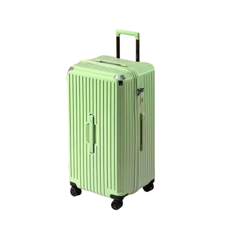 Large Capacity Durable Suitcase – Spinner Wheels (Fresh Green) (TR-HARD-0035)