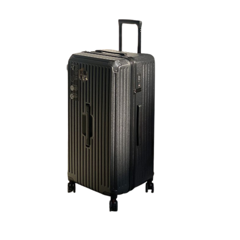 Large Capacity Durable Suitcase – Spinner Wheels (Premium Black) (TR-HARD-0033)