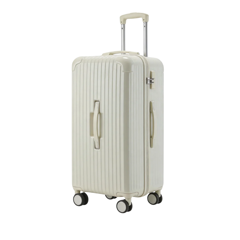 Large Capacity Durable Suitcase – Sports Thickened (White) (TR-HARD-0043)