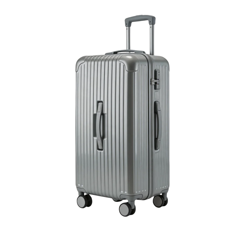Large Capacity Durable Suitcase – Sports Thickened (Silver) (TR-HARD-0044)