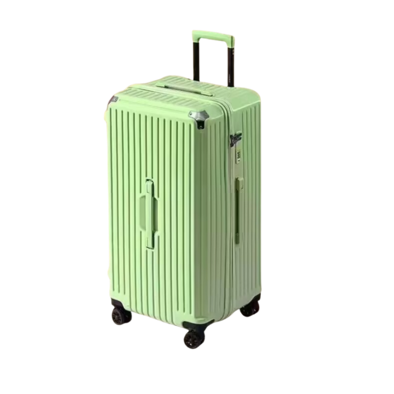 Large Capacity Durable Suitcase – Spinner Wheels (Fresh Green) (TR-HARD-0035)