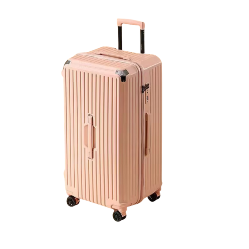 Large Capacity Durable Suitcase – Spinner Wheels (Cornelian Pink) (TR-HARD-0034)