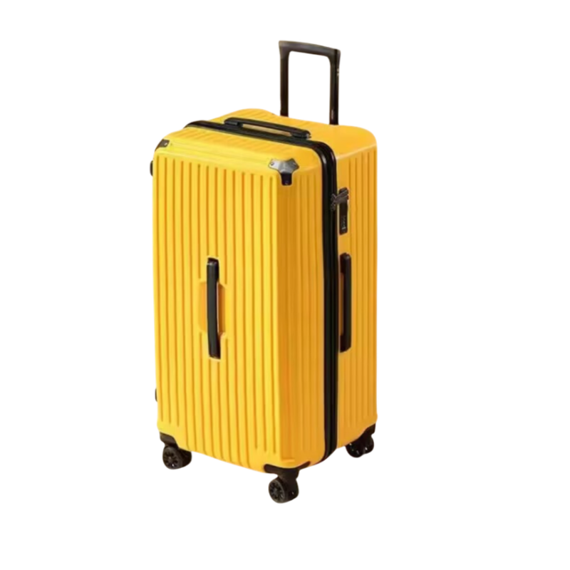 Large Capacity Durable Suitcase – Spinner Wheels (Lemon Yellow) (TR-HARD-0036)