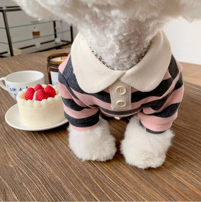 春夏條紋輕薄 POLO 衫（PC-0006）