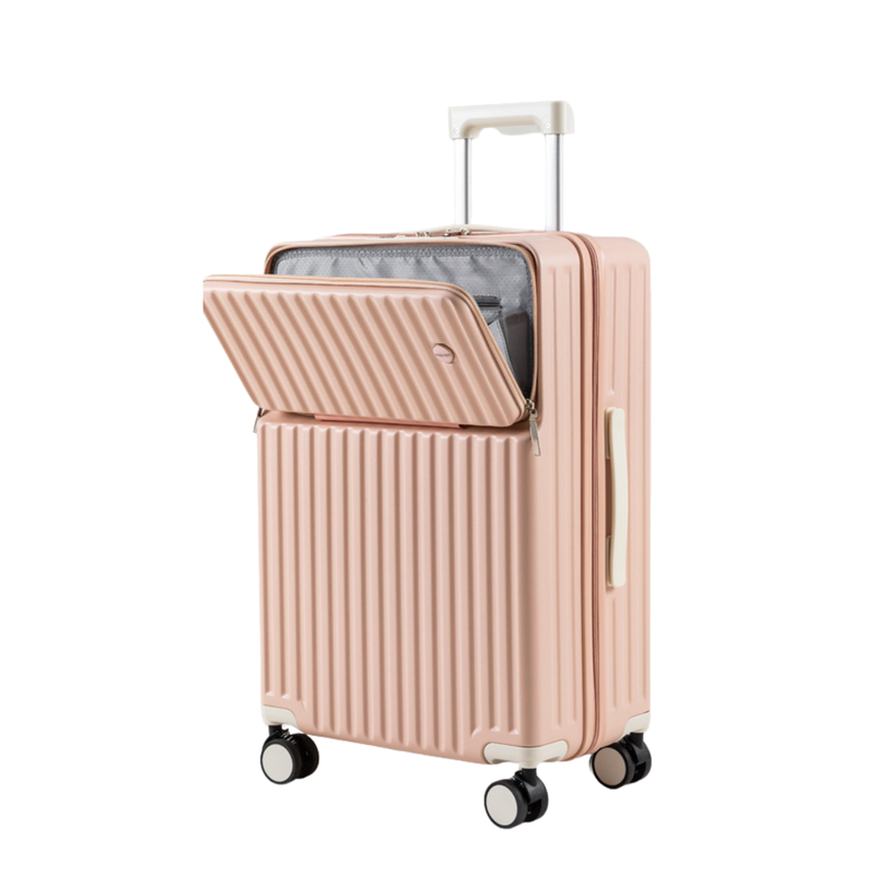 New Large Capacity Suitcase – Spinner Wheels (Dogwood Pink) (TR-HARD-0085)