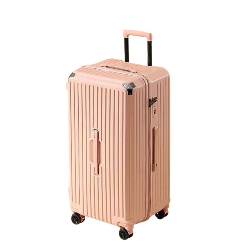 Large Capacity Durable Suitcase – Spinner Wheels (Cornelian Pink) (TR-HARD-0034)
