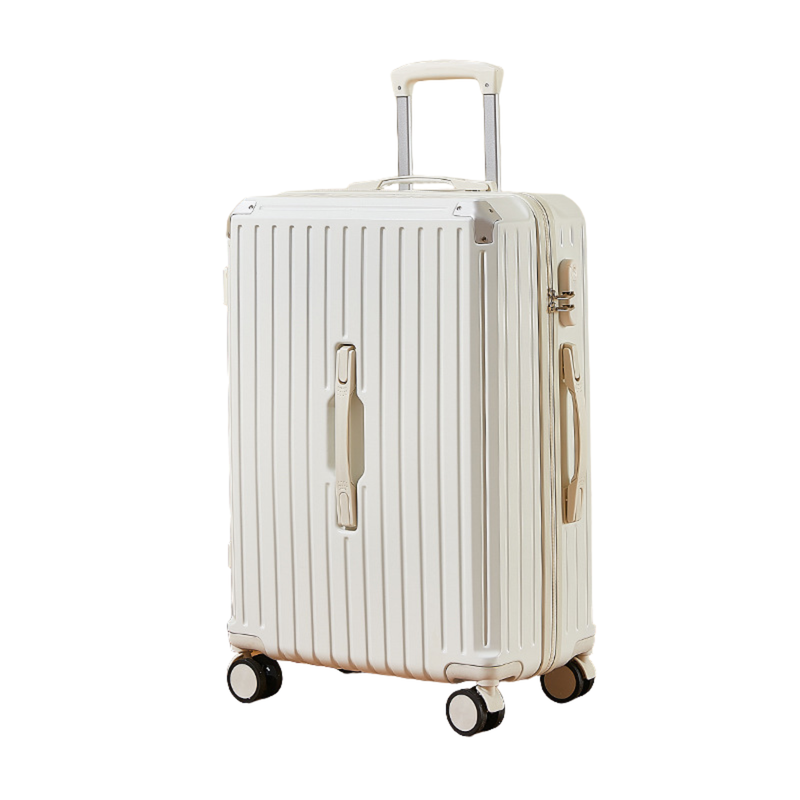 Multifunctional Suitcase – Anti-Collision, Multi-Function Handle (Cream White) (TR-HARD-0056)