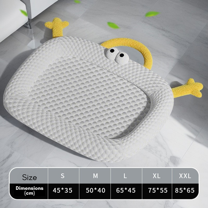 3D Cooling Ice Bean Pet Mat – Cute Chick Design, Breathable Summer Cooler (PB-BS-0002)