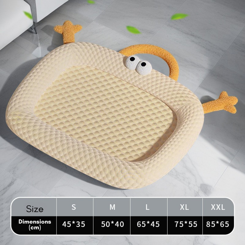 3D Cooling Ice Bean Pet Mat – Cute Chick Design, Breathable Summer Cooler (PB-BS-0002)