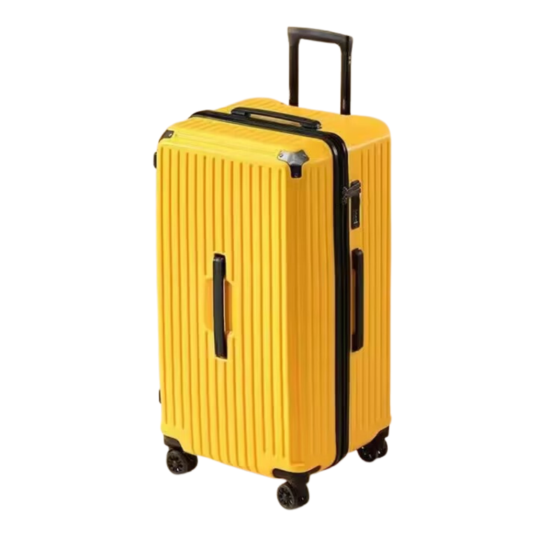 Large Capacity Durable Suitcase – Spinner Wheels (Lemon Yellow) (TR-HARD-0036)