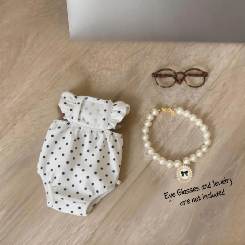 Polka Dot Princess Dress – Lightweight Breathable Summer Pet Clothes, UV Protection (PC-PCS-0002)