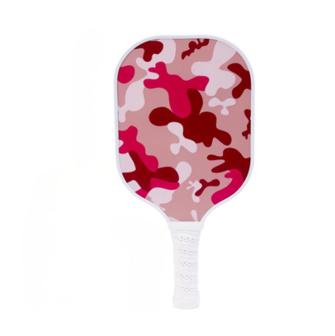 Stylish Pink Pattern High‑Performance Pickleball Paddle (PKR‑0002)