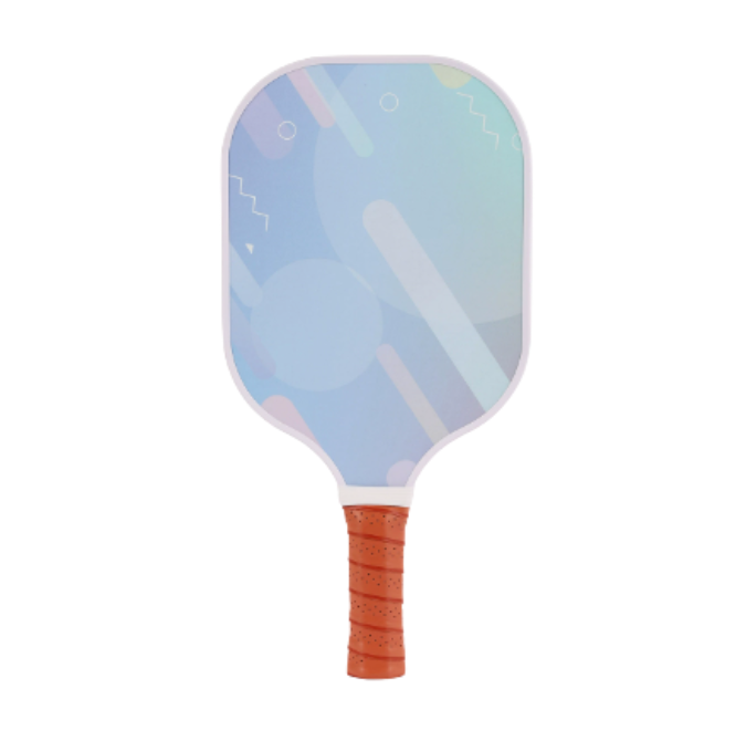 Light Blue Carbon Fiber Pickleball Paddle – Stylish Durable Design (PKR-0010)